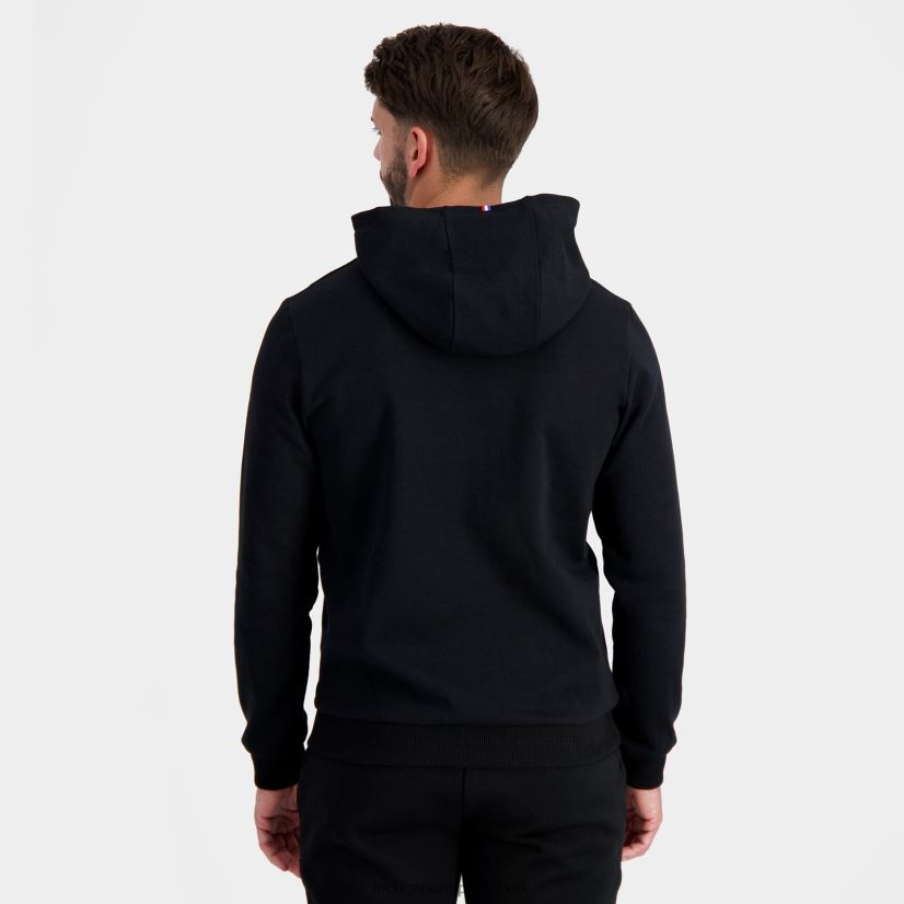 ropa hombres Le Coq Sportif sudadera con capucha negra VR62VR7 - polos Le Coq sportif Peru