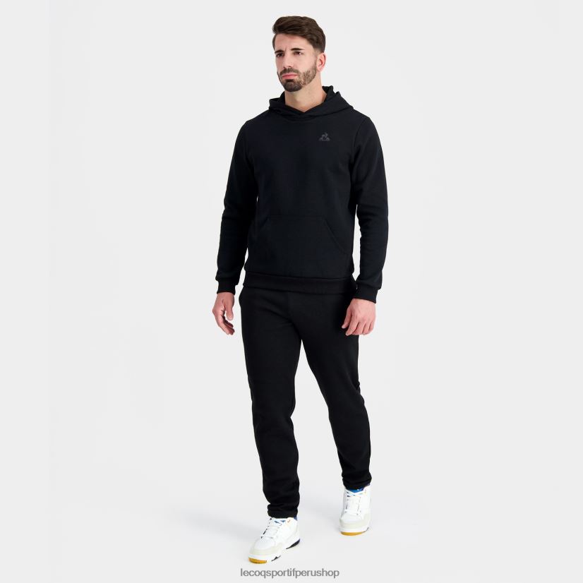 ropa hombres Le Coq Sportif sudadera con capucha negra VR62VR7 - polos Le Coq sportif Peru