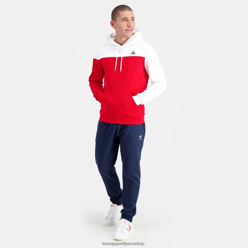Le Coq sportif - ropa hombres Le Coq Sportif sudadera con capucha roja VR62VR435