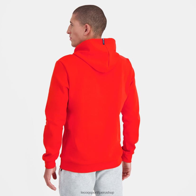 casacas Le Coq sportif - ropa hombres Le Coq Sportif sudadera con capucha roja VR62VR53