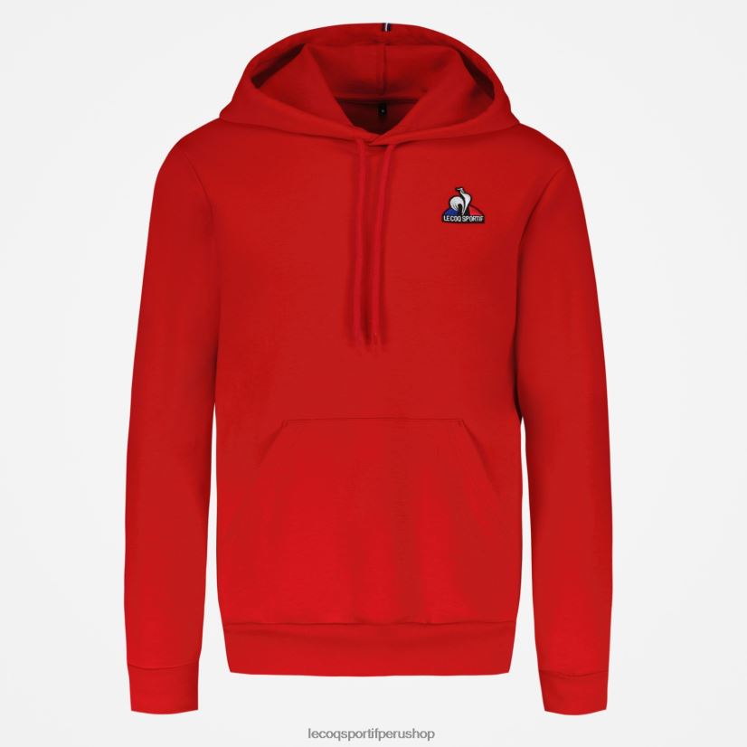 ropa hombres Le Coq Sportif sudadera con capucha roja VR62VR59 - Le Coq shoes sales