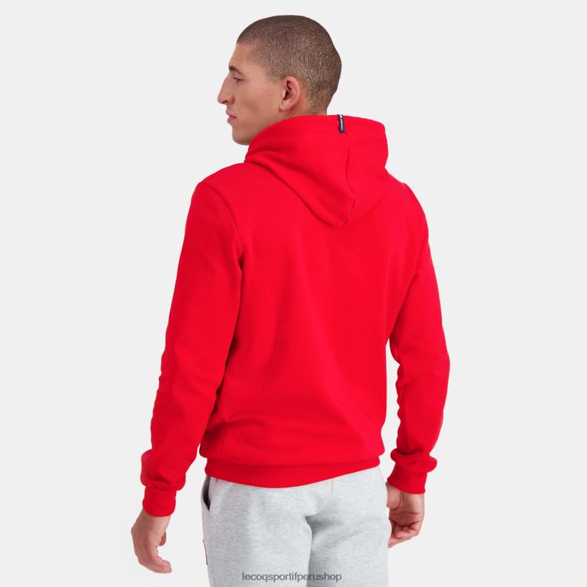 ropa hombres Le Coq Sportif sudadera con capucha roja VR62VR59 - Le Coq shoes sales