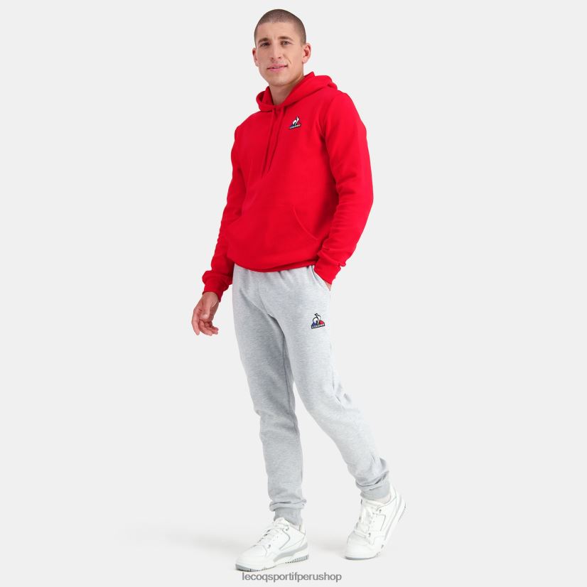 ropa hombres Le Coq Sportif sudadera con capucha roja VR62VR59 - Le Coq shoes sales