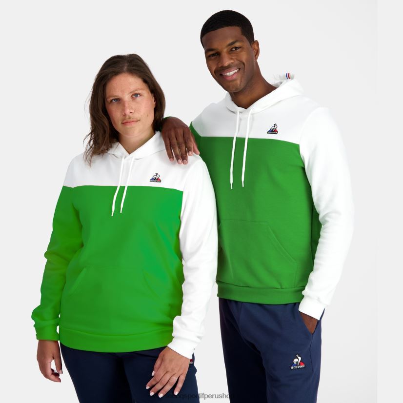 ropa hombres Le Coq Sportif sudadera con capucha verde VR62VR17 - polos Le Coq sportif Peru