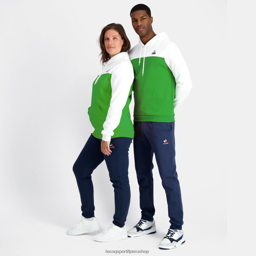 ropa hombres Le Coq Sportif sudadera con capucha verde VR62VR17 - polos Le Coq sportif Peru