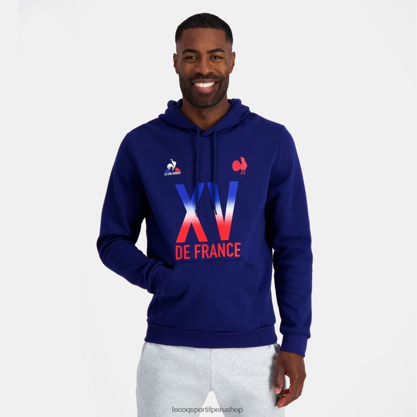 Le Coq sportif - ropa hombres Le Coq Sportif sudadera con capucha - xv de france blue VR62VR25