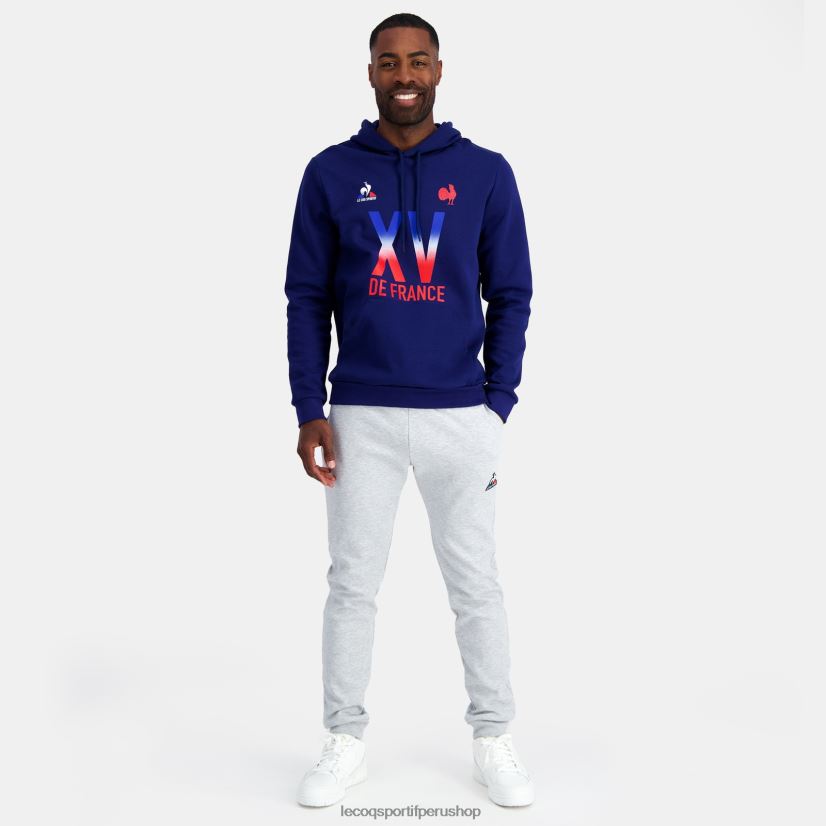 Le Coq sportif - ropa hombres Le Coq Sportif sudadera con capucha - xv de france blue VR62VR25