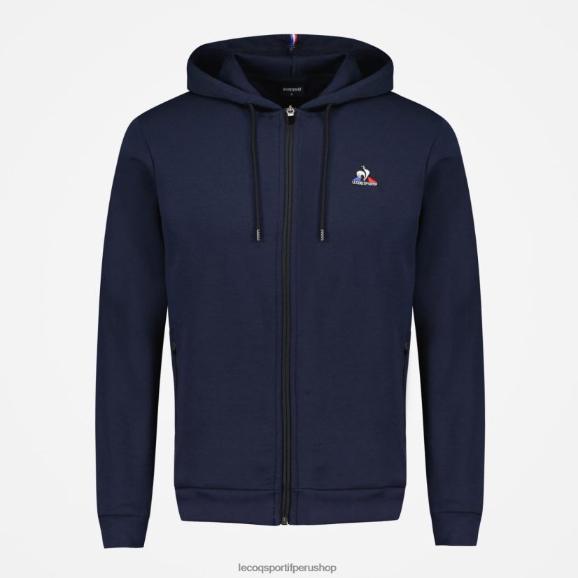 ropa hombres Le Coq Sportif sudadera con capucha y cremallera azul VR62VR47 - polos Le Coq sportif Peru