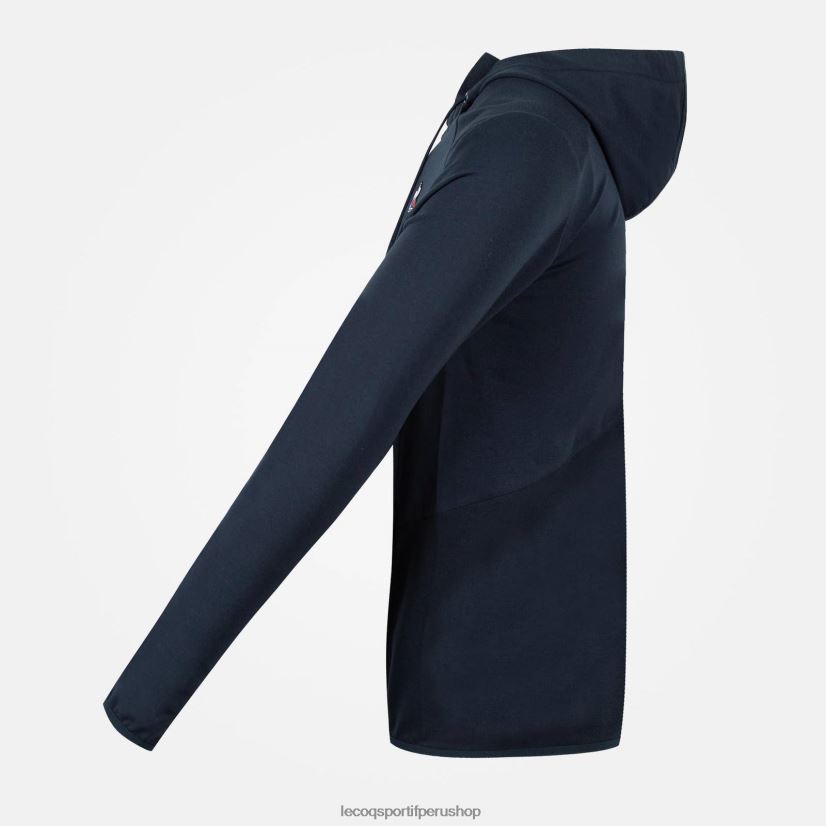casacas Le Coq sportif - ropa hombres Le Coq Sportif sudadera con capucha y cremallera azul VR62VR490