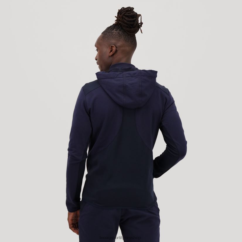 casacas Le Coq sportif - ropa hombres Le Coq Sportif sudadera con capucha y cremallera azul VR62VR490