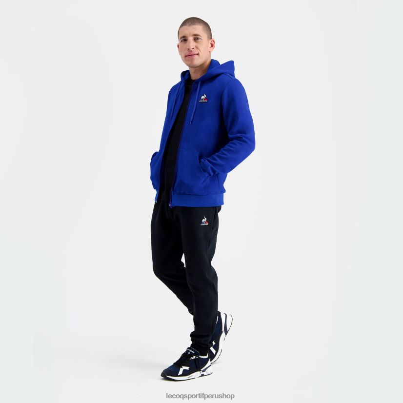 Le Coq shop - ropa hombres Le Coq Sportif sudadera con capucha y cremallera azul VR62VR54