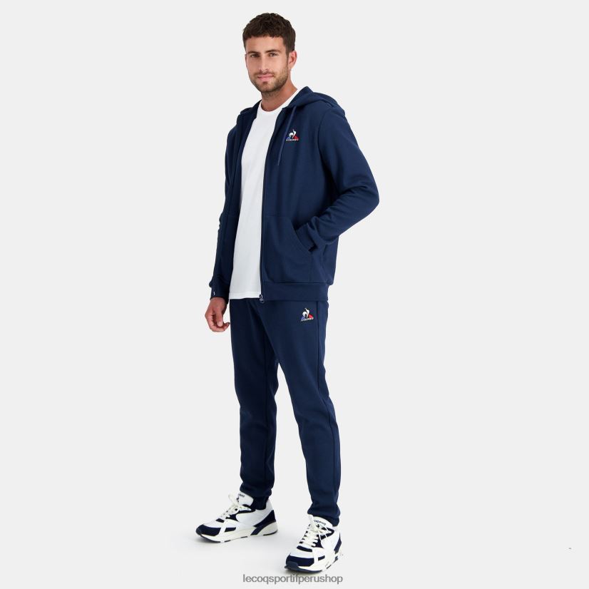 Le Coq sportif - ropa hombres Le Coq Sportif sudadera con capucha y cremallera azul VR62VR55
