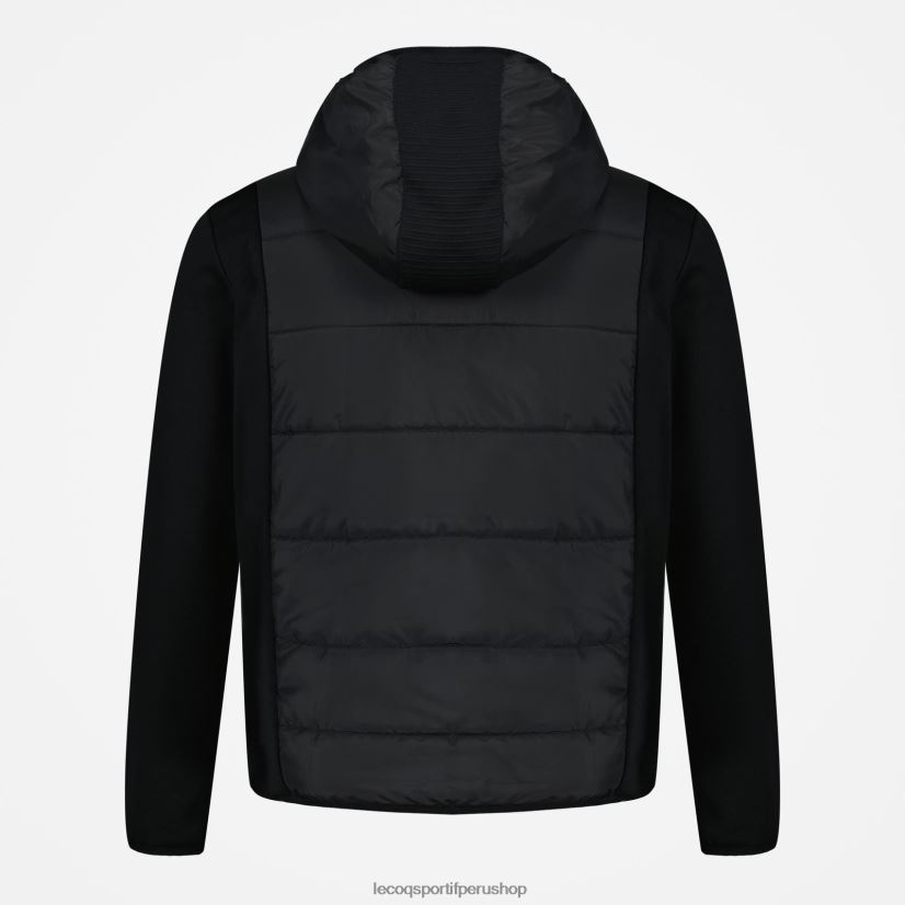 Le Coq sportif - ropa hombres Le Coq Sportif sudadera con capucha y cremallera negra VR62VR450