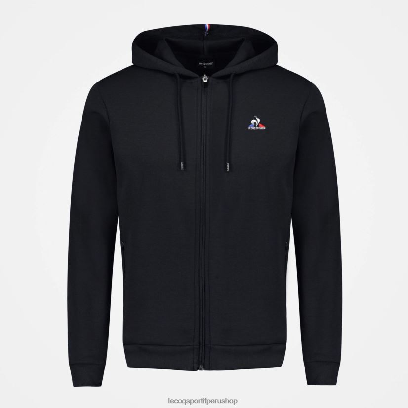 ropa hombres Le Coq Sportif sudadera con capucha y cremallera negra VR62VR48 - Le Coq sportif zapatillas hombre