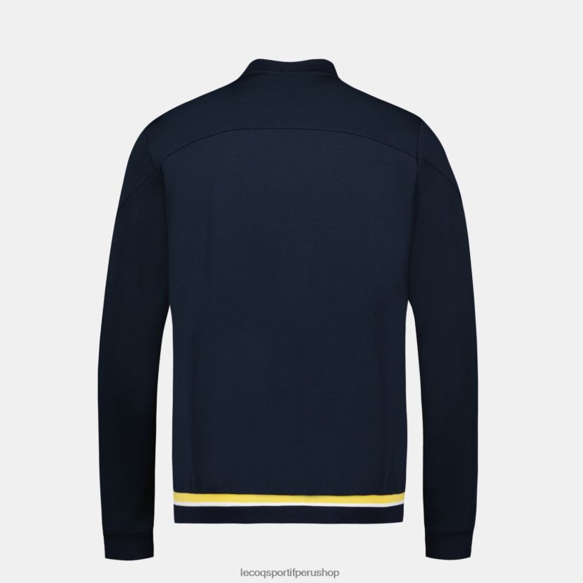 ropa hombres Le Coq Sportif sudadera con cremallera azul VR62VR19 - Le Coq shoes sales