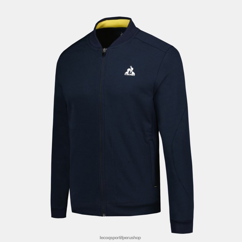 ropa hombres Le Coq Sportif sudadera con cremallera azul VR62VR19 - Le Coq shoes sales