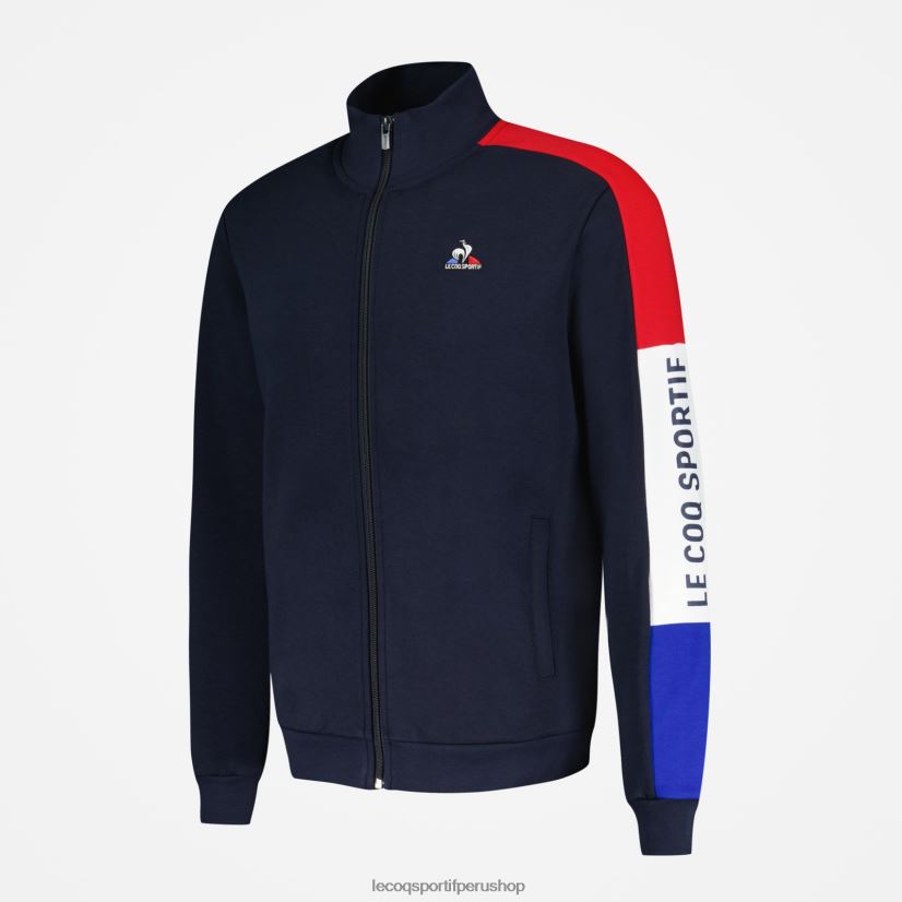 ropa hombres Le Coq Sportif sudadera con cremallera azul VR62VR455 - Le Coq shoes sales