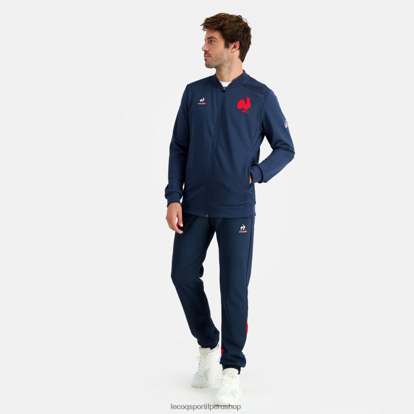 ropa hombres Le Coq Sportif sudadera con cremallera azul VR62VR474 - Le Coq shoes sales