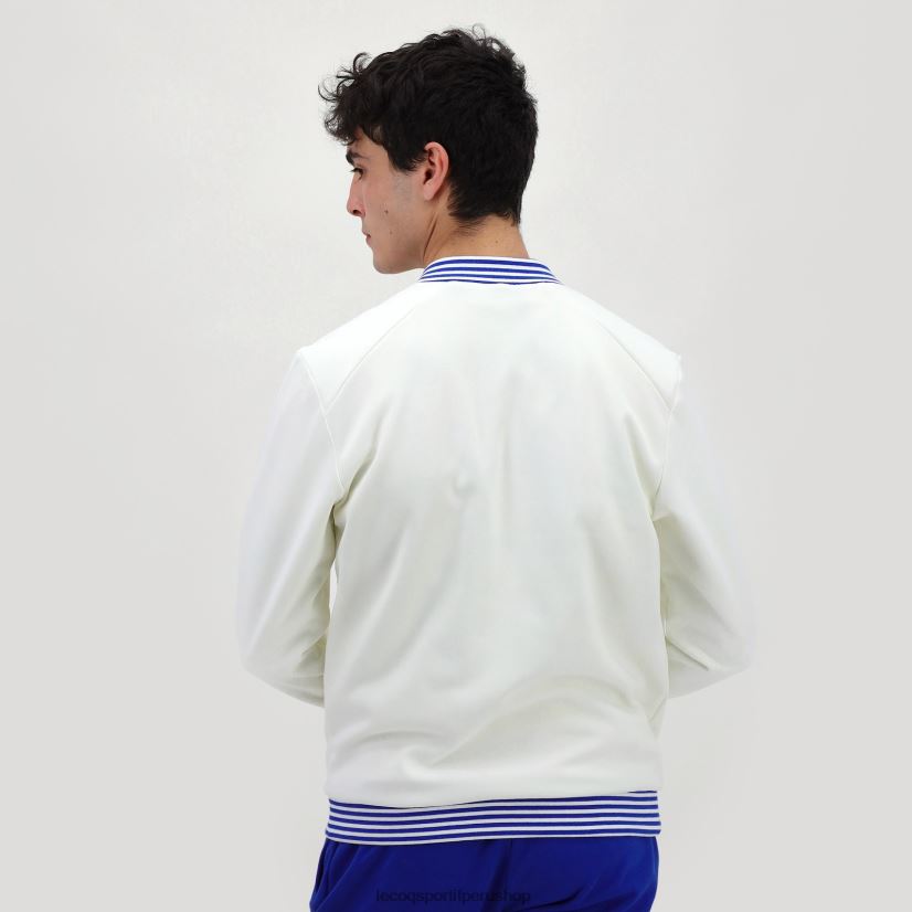 ropa hombres Le Coq Sportif sudadera con cremallera blanca VR62VR472 - Le Coq sportif zapatillas hombre