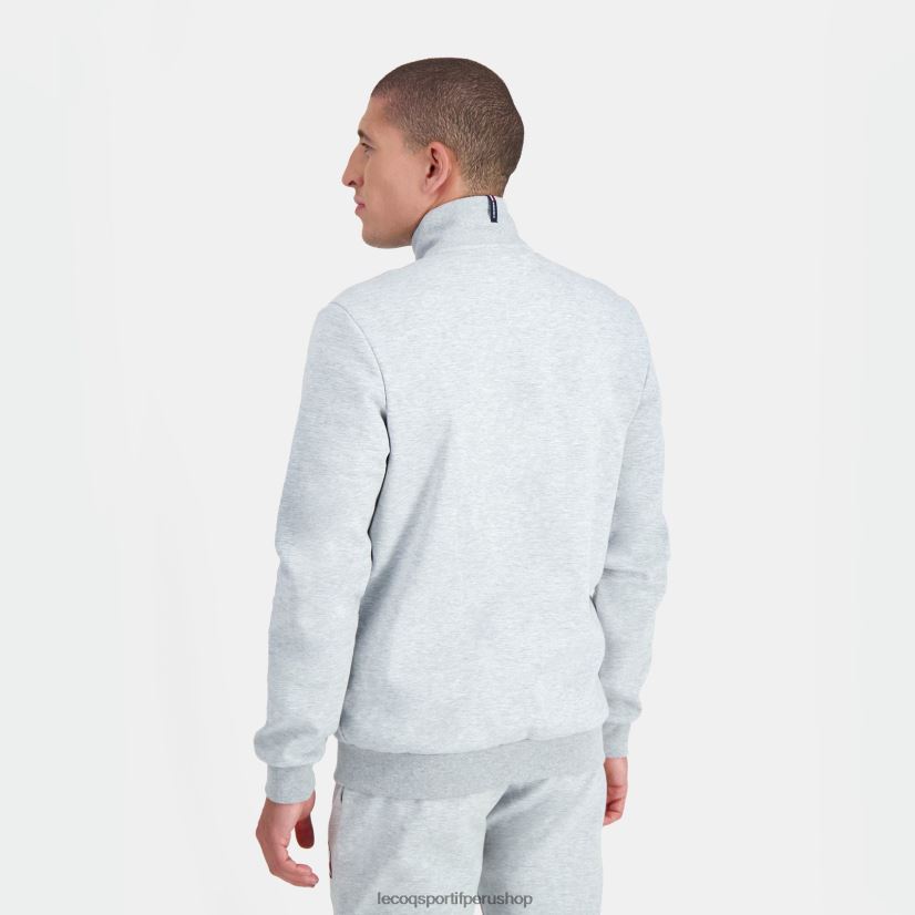 ropa hombres Le Coq Sportif sudadera con cremallera gris VR62VR57 - polos Le Coq sportif Peru