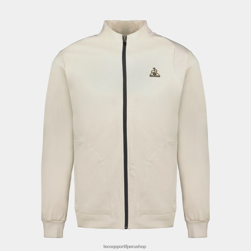 ropa hombres Le Coq Sportif sudadera con cremallera marrón VR62VR8 - Le Coq sportif zapatillas hombre