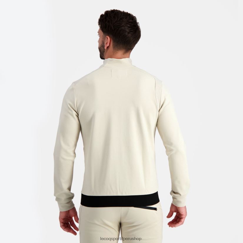 ropa hombres Le Coq Sportif sudadera con cremallera marrón VR62VR8 - Le Coq sportif zapatillas hombre