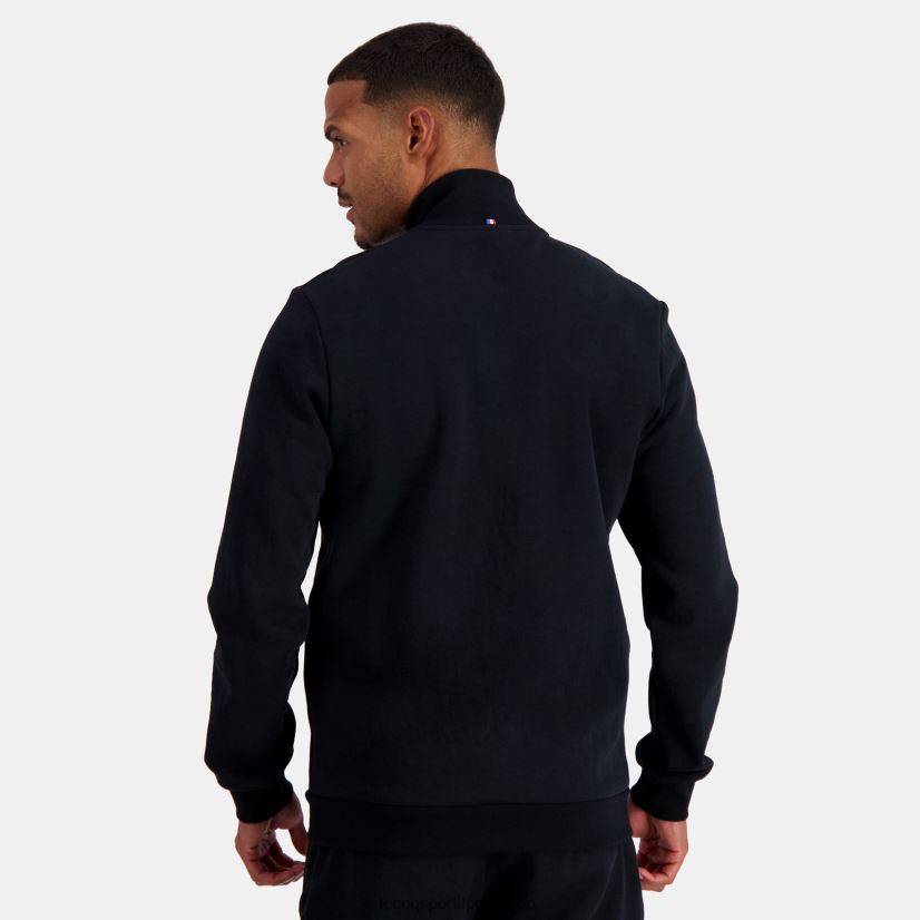 Le Coq sportif Peru - ropa hombres Le Coq Sportif sudadera con cremallera negra VR62VR51