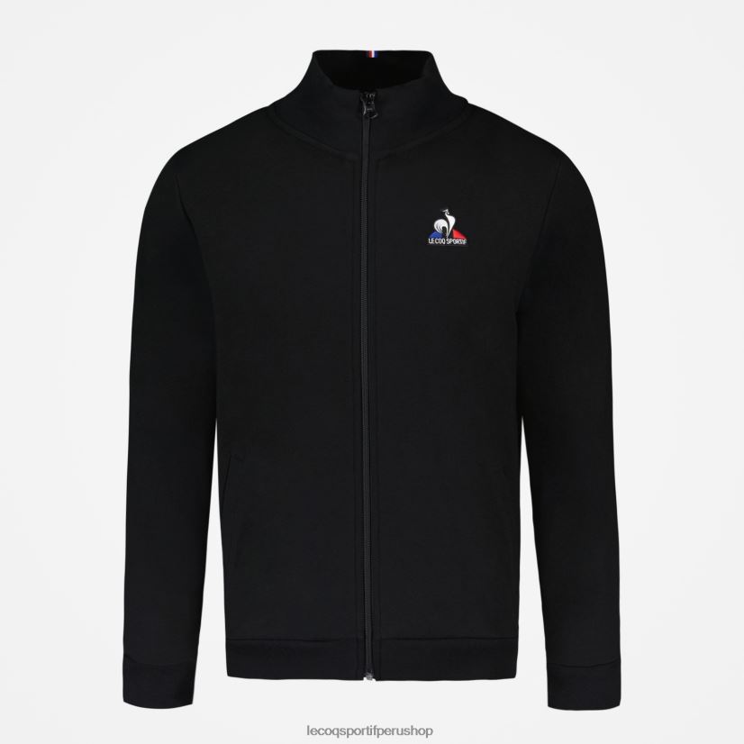 ropa hombres Le Coq Sportif sudadera con cremallera negra VR62VR58 - Le Coq sportif zapatillas hombre