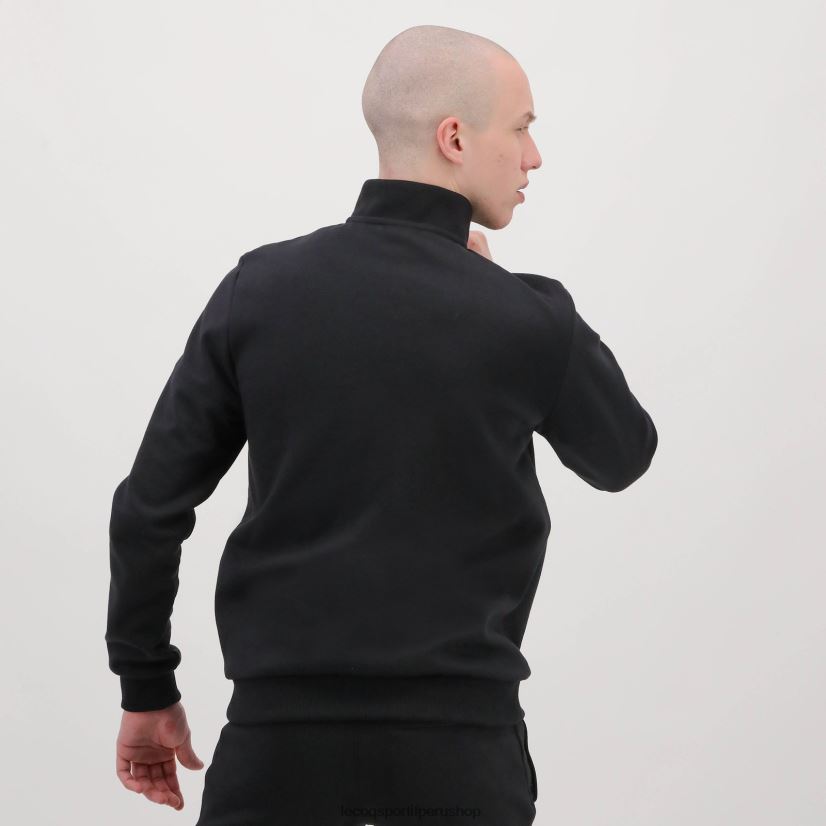 ropa hombres Le Coq Sportif sudadera con cremallera negra VR62VR78 - Le Coq sportif zapatillas hombre