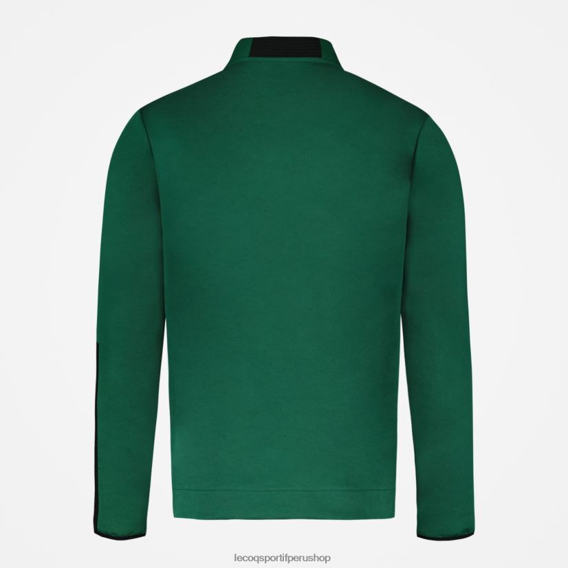 ropa hombres Le Coq Sportif sudadera con cremallera verde VR62VR439 - Le Coq shoes sales