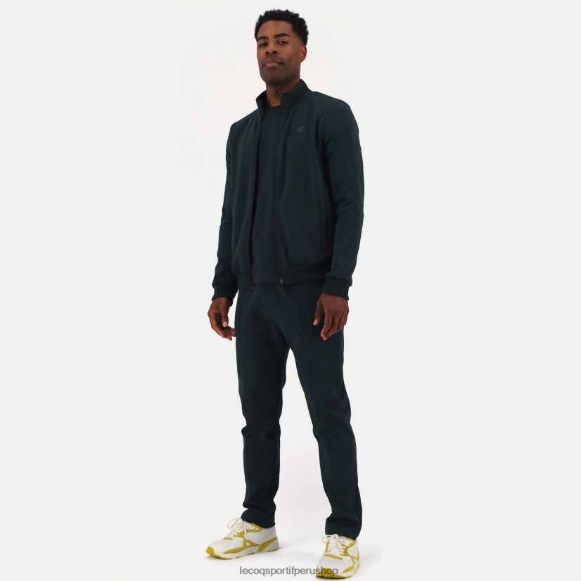 casacas Le Coq sportif - ropa hombres Le Coq Sportif sudadera con cremallera verde VR62VR463