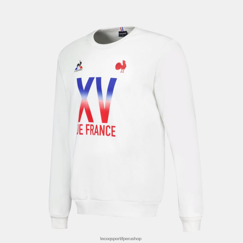 ropa hombres Le Coq Sportif sudadera - xv de france blanco VR62VR26 - Le Coq carta