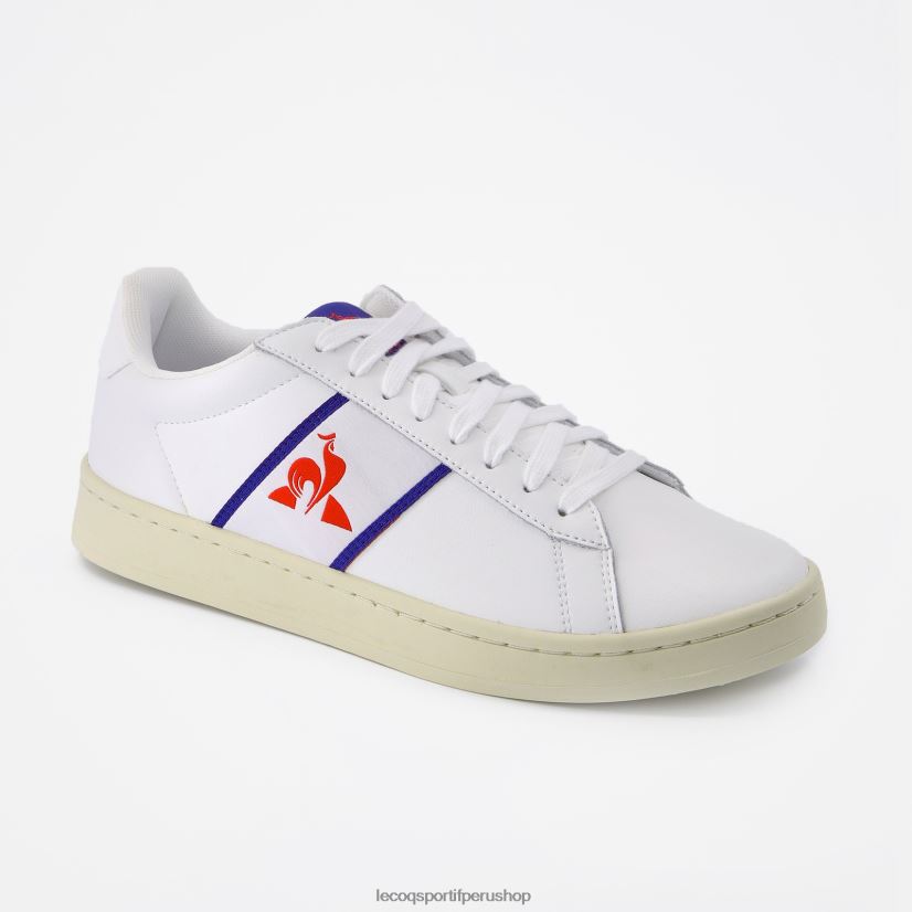 Le Coq sportif zapatillas - zapatos hombres Le Coq Sportif zapato clásico suave tricolore blanco VR62VR550