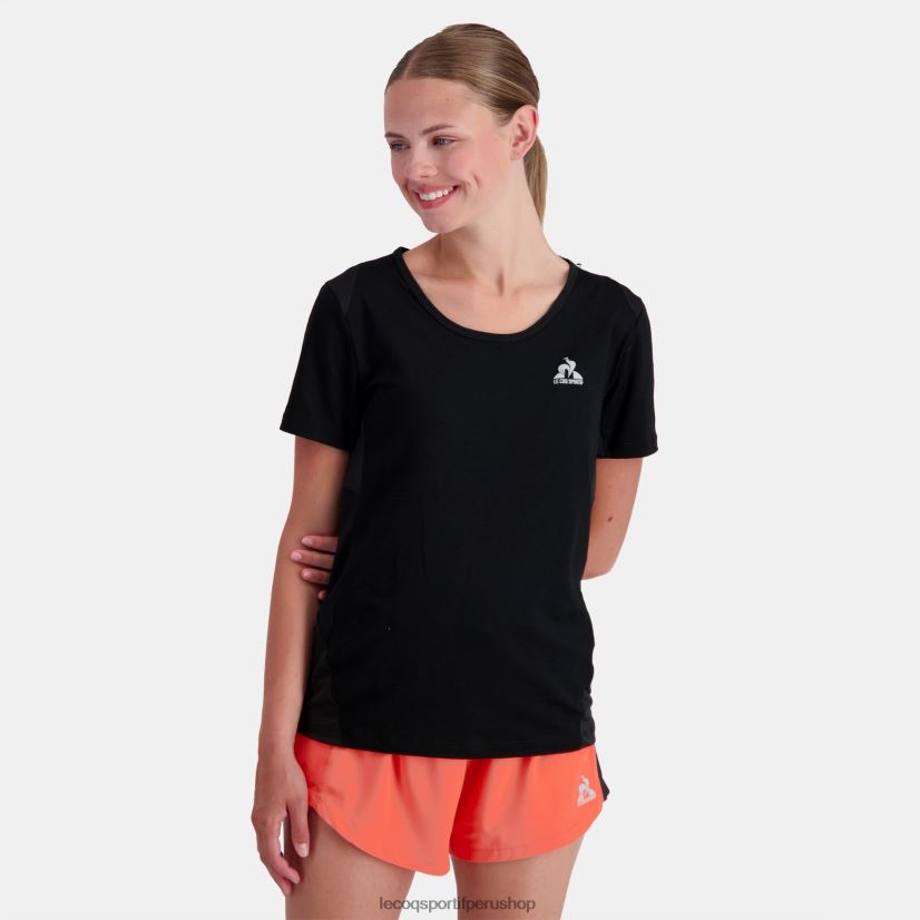 ropa mujer Le Coq Sportif camiseta negra VR62VR357 - Le Coq carta