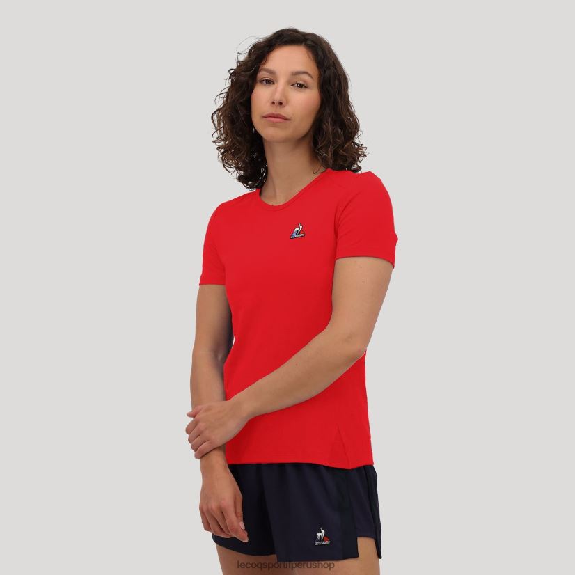 Le Coq shop - ropa mujer Le Coq Sportif camiseta roja VR62VR600
