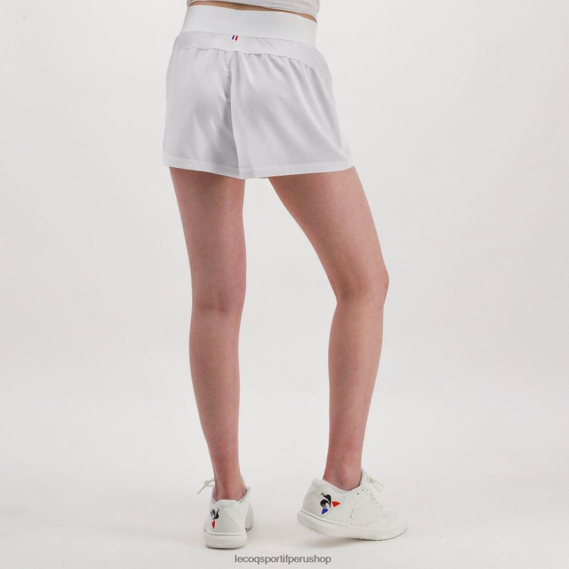 ropa mujer Le Coq Sportif pantalones cortos blancos VR62VR614 - Le Coq carta
