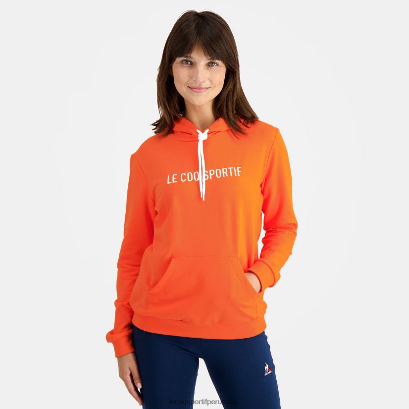 Le Coq shop - ropa mujer Le Coq Sportif sudadera con capucha naranja VR62VR592