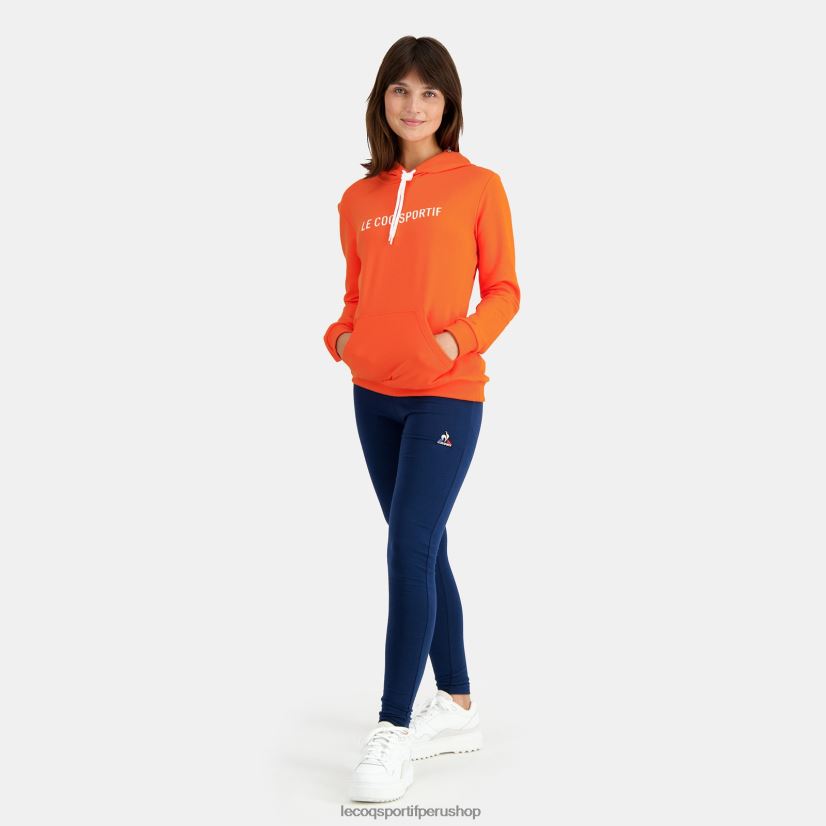 Le Coq shop - ropa mujer Le Coq Sportif sudadera con capucha naranja VR62VR592