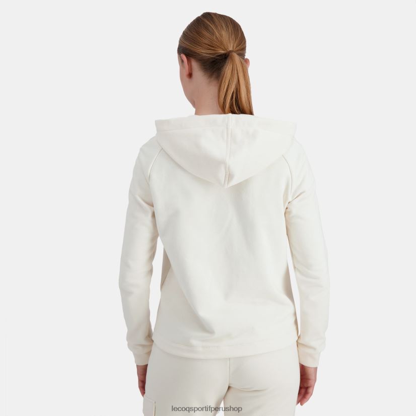 casacas Le Coq sportif - ropa mujer Le Coq Sportif sudadera con capucha y cremallera blanca VR62VR309
