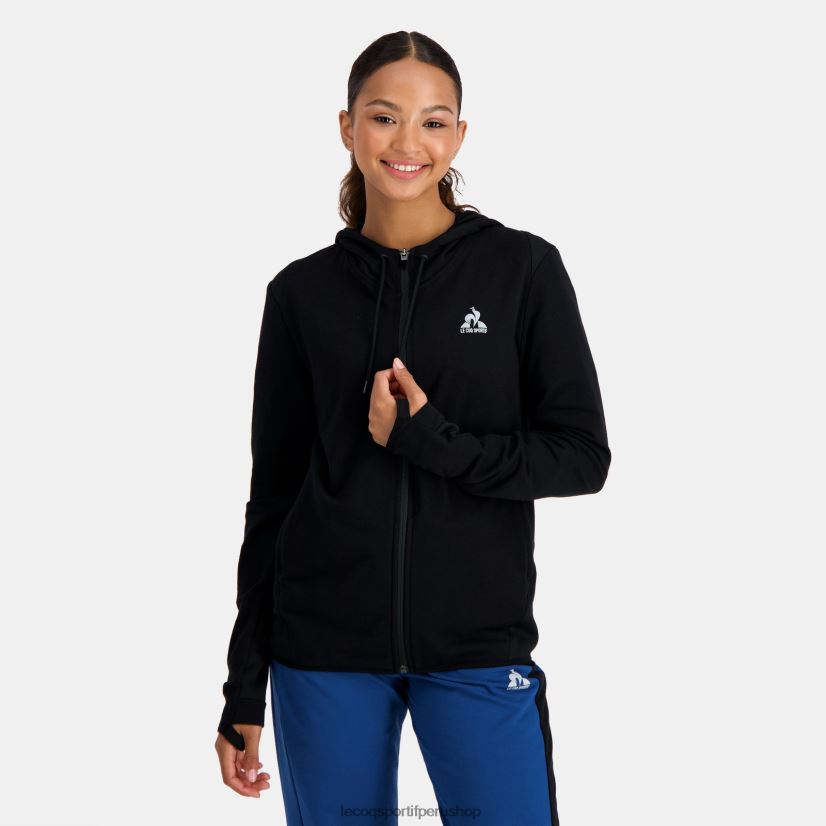 ropa mujer Le Coq Sportif sudadera con capucha y cremallera negra VR62VR316 - Le Coq sportif Peru online