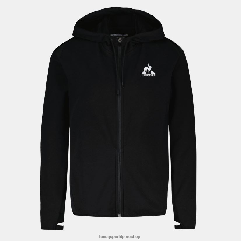 ropa mujer Le Coq Sportif sudadera con capucha y cremallera negra VR62VR316 - Le Coq sportif Peru online