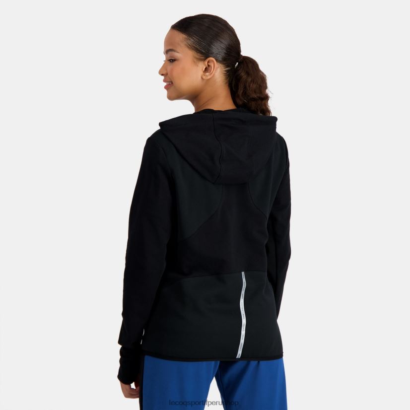 ropa mujer Le Coq Sportif sudadera con capucha y cremallera negra VR62VR316 - Le Coq sportif Peru online