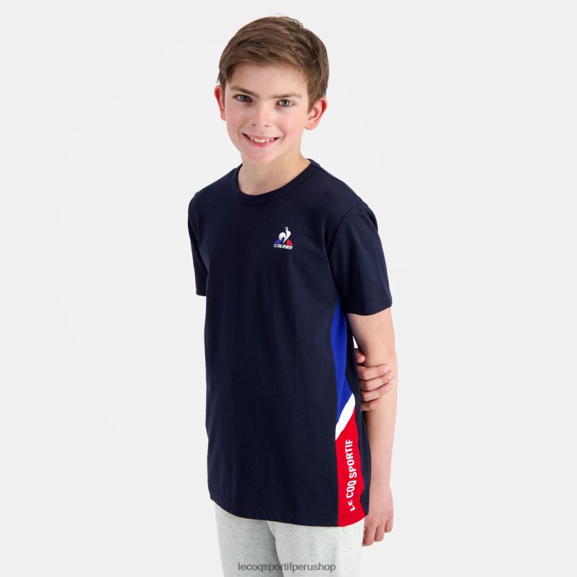 ropa niños Le Coq Sportif camiseta azul VR62VR385 - Le Coq sportif zapatillas hombre
