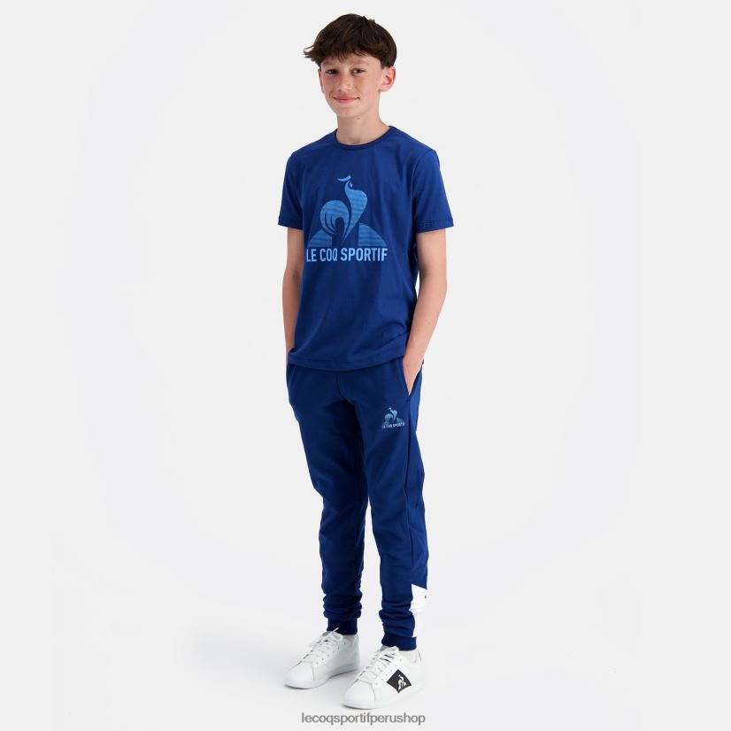 ropa niños Le Coq Sportif camiseta azul VR62VR386 - Le Coq shoes sales