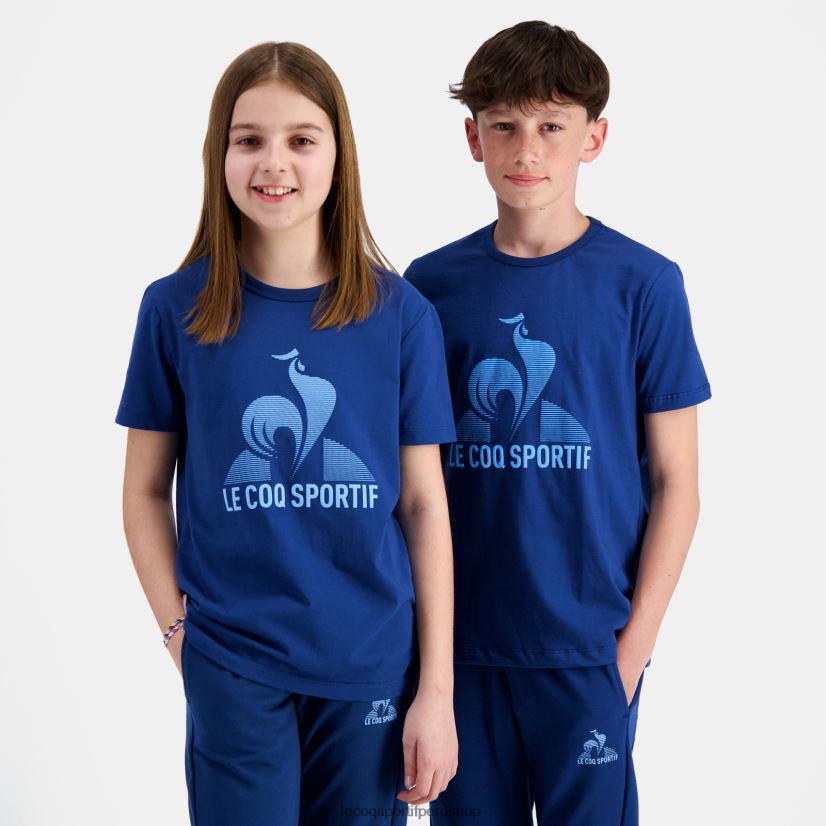 ropa niños Le Coq Sportif camiseta azul VR62VR386 - Le Coq shoes sales