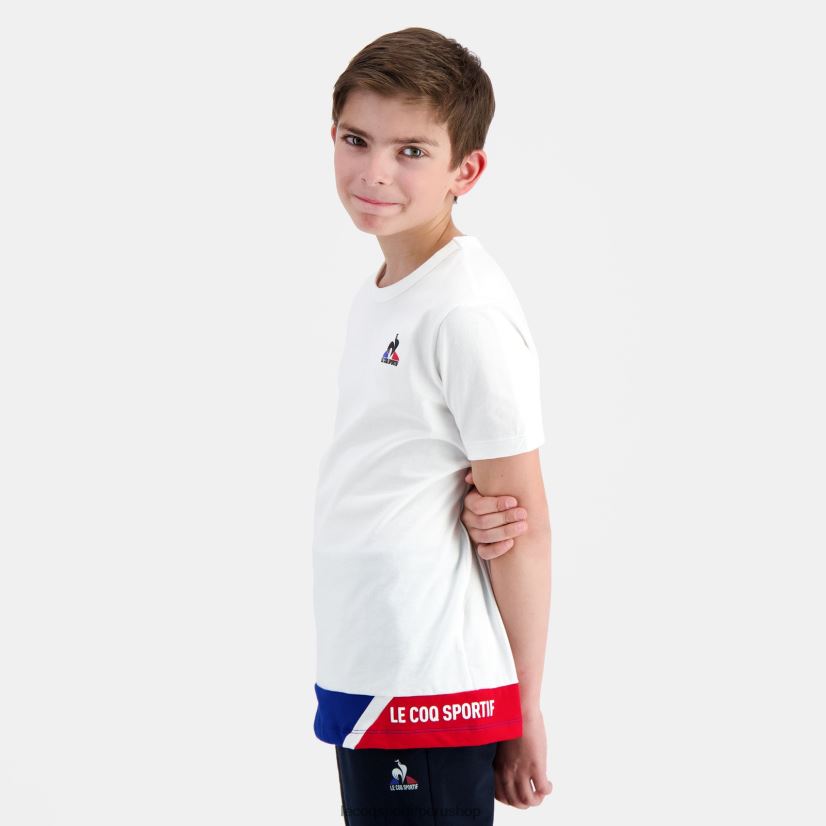 ropa niños Le Coq Sportif camiseta blanca VR62VR383 - Le Coq carta