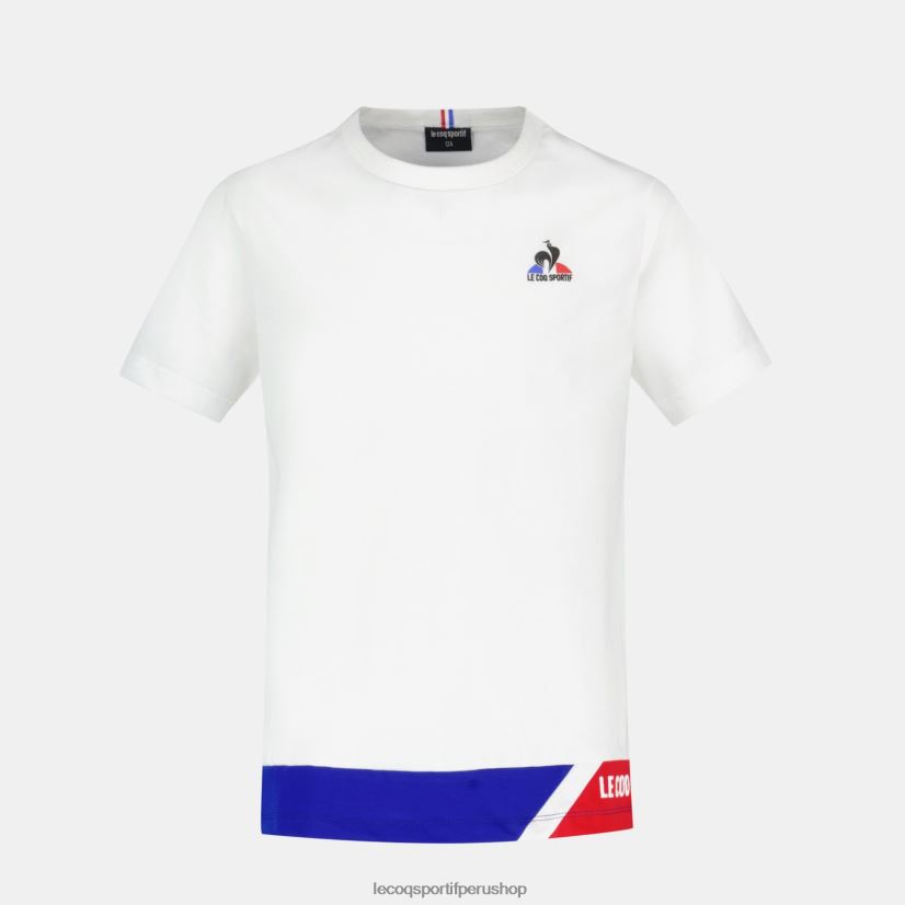 ropa niños Le Coq Sportif camiseta blanca VR62VR383 - Le Coq carta