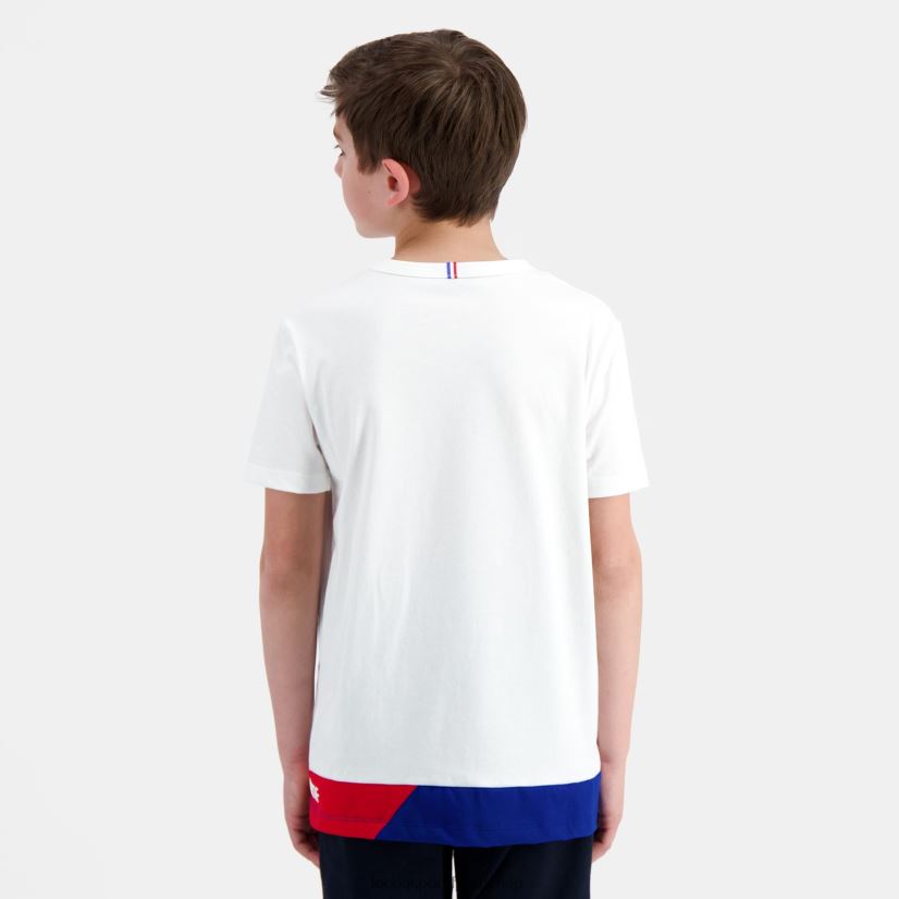ropa niños Le Coq Sportif camiseta blanca VR62VR383 - Le Coq carta