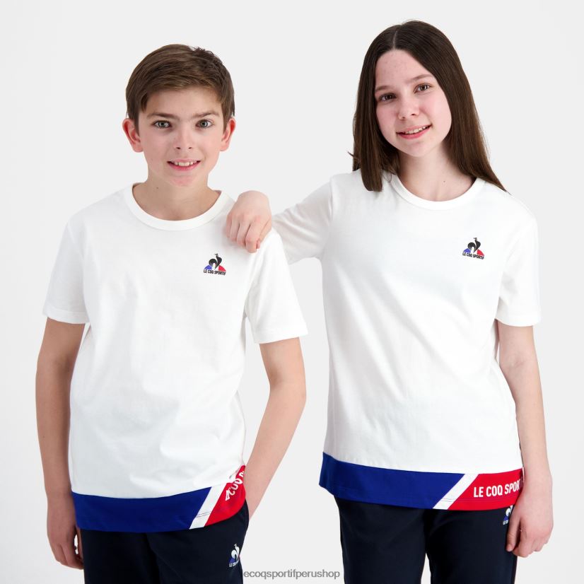 ropa niños Le Coq Sportif camiseta blanca VR62VR383 - Le Coq carta