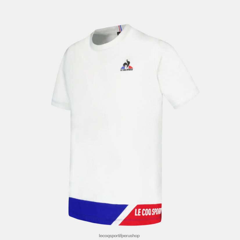 ropa niños Le Coq Sportif camiseta blanca VR62VR383 - Le Coq carta